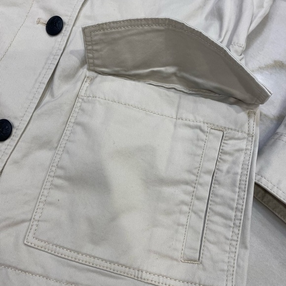 Banana Republic Utility Jacket Size Small Beige Button Up NWT - Picture 7 of 11
